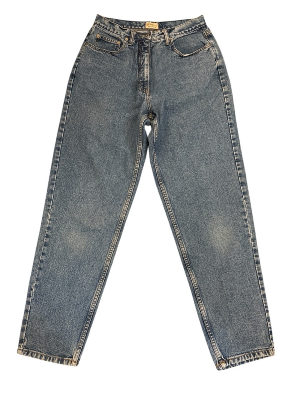 VTG 90s Ann Taylor AT Denim Jeans 12R High Rise Straight Leg 100% Cotton 27x29